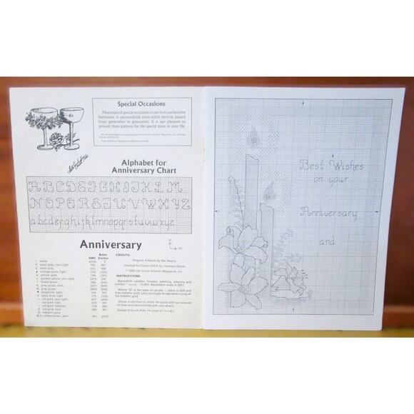Cross Stitcher Booklet of Patterns for Special Occasions Three Designs 1985 - Picture 2 of 3